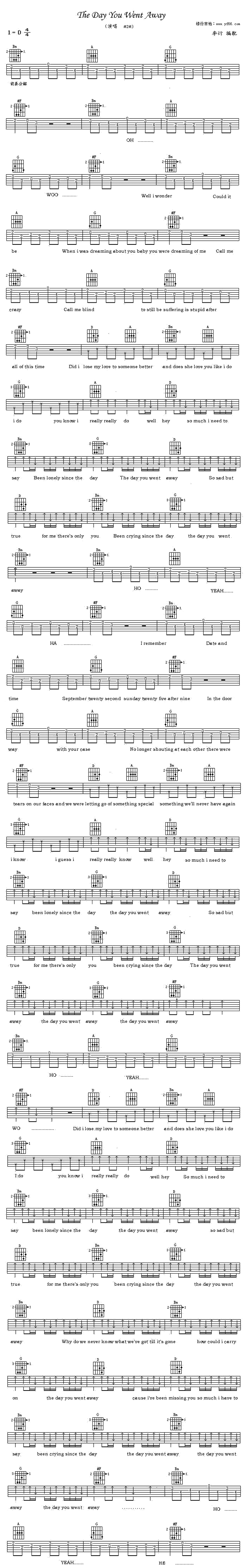 M2M-The Day You Went Away